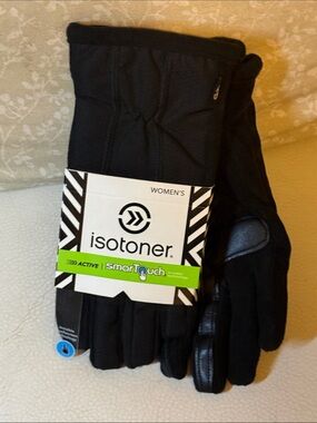 isotoner Women’s SmartTouch Active Gloves - Black